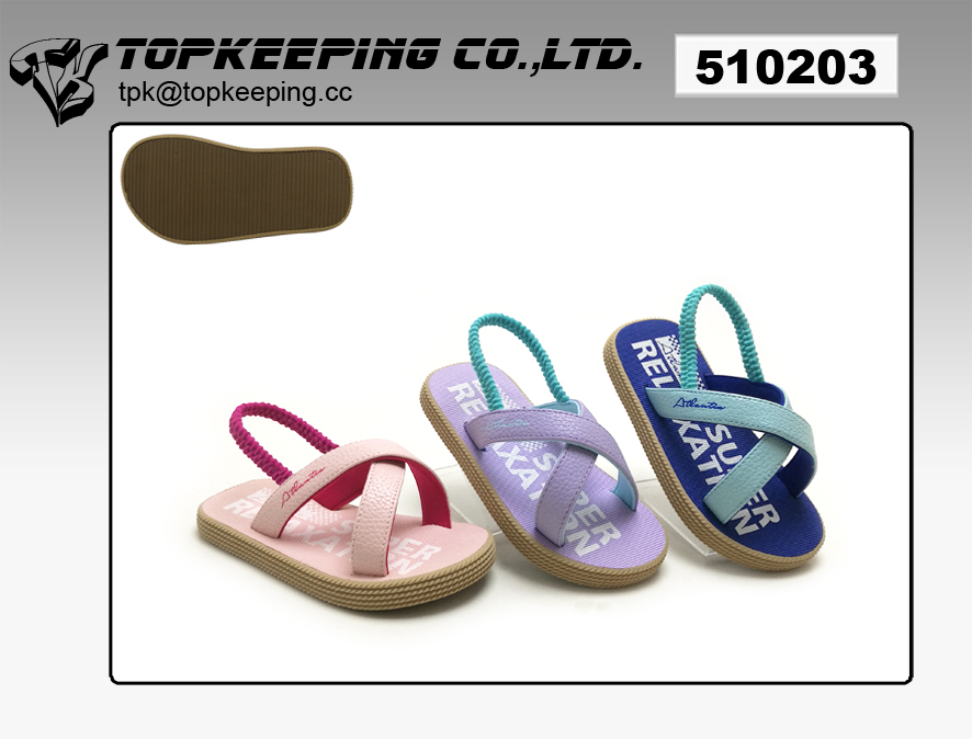 Waterproof Girl Kids Eva Sandals Upper And Sole Material EVA