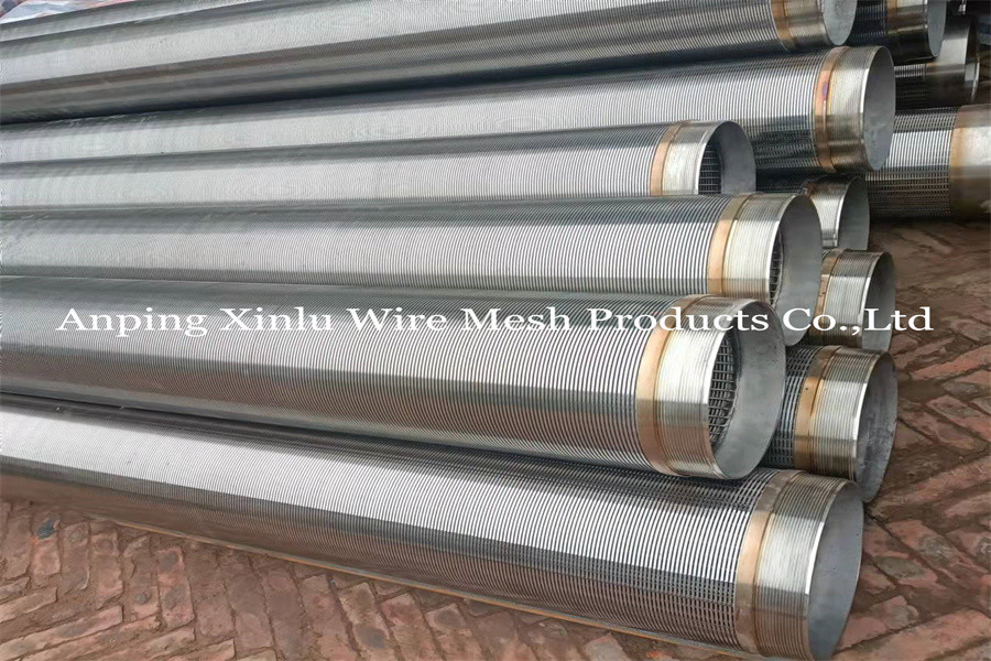 304L Stainless Steel Wedge Wire Continuous Slot Screen Pipe 10ft Length