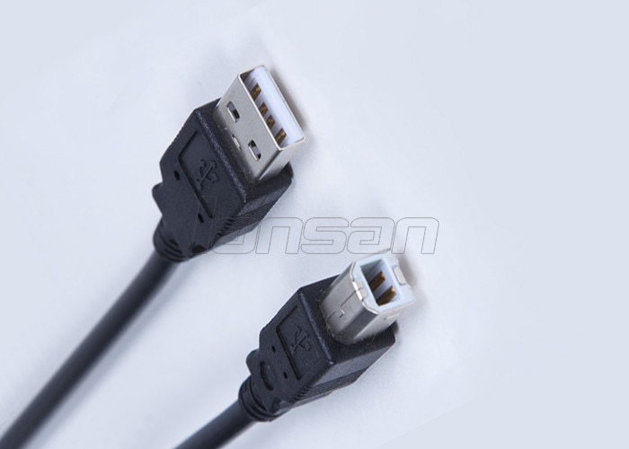 USB 2.0 AM To BM Micro USB Data Cable Flame Reterdant PVC Jacket For Printer