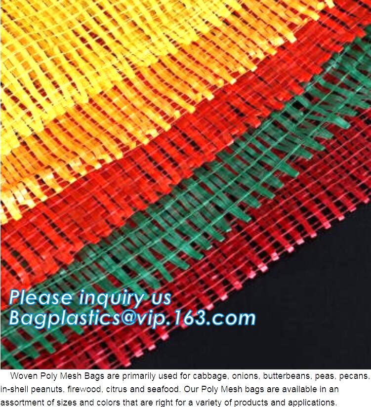 PE Knitted mesh bag and Raschel mesh bag,Factory Price Supply Plastic Pe Raschel Monifilament Date Mesh Net Bags, bageas