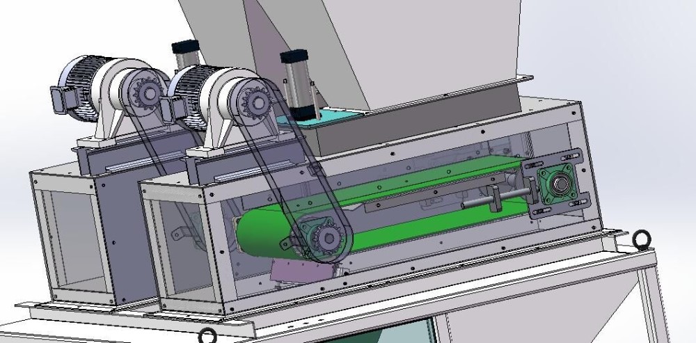 Touch Screen Control 3KW Cement Bag Packing Machine