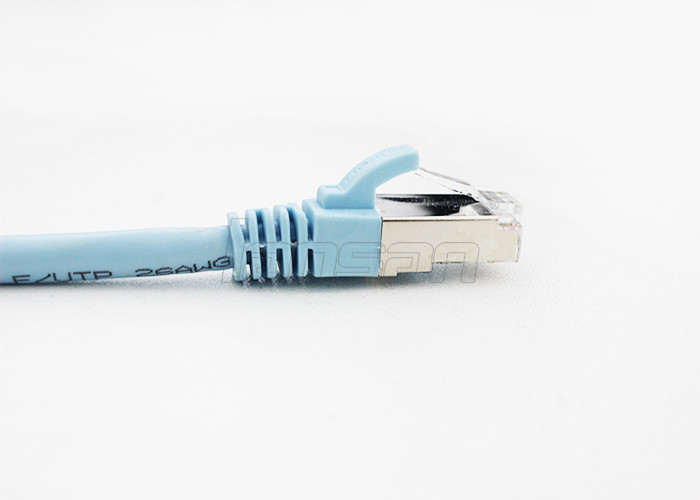 26AWG O.F.C. Cat5e Ethernet Cable , Flexible PVC 50U Gold Plated Shielded Cat5e Cable