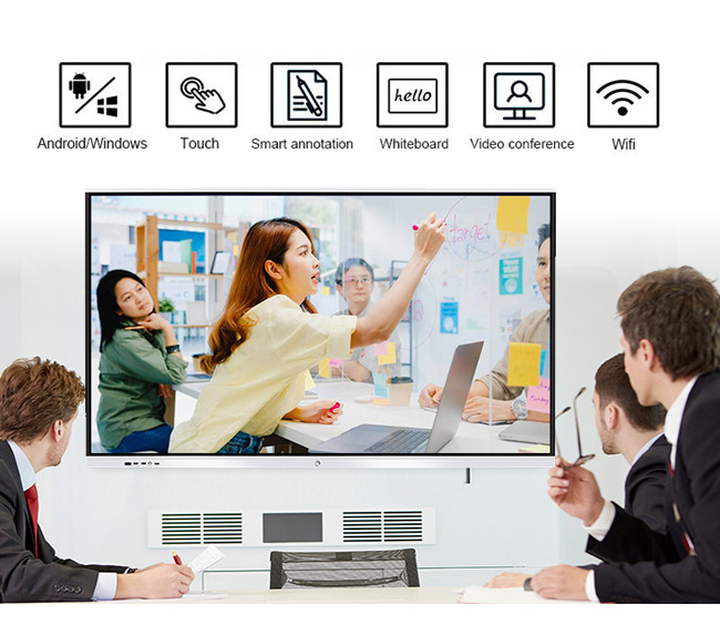 60In Interactive Digital Blackboard For Classroom 4K Smart Touch
