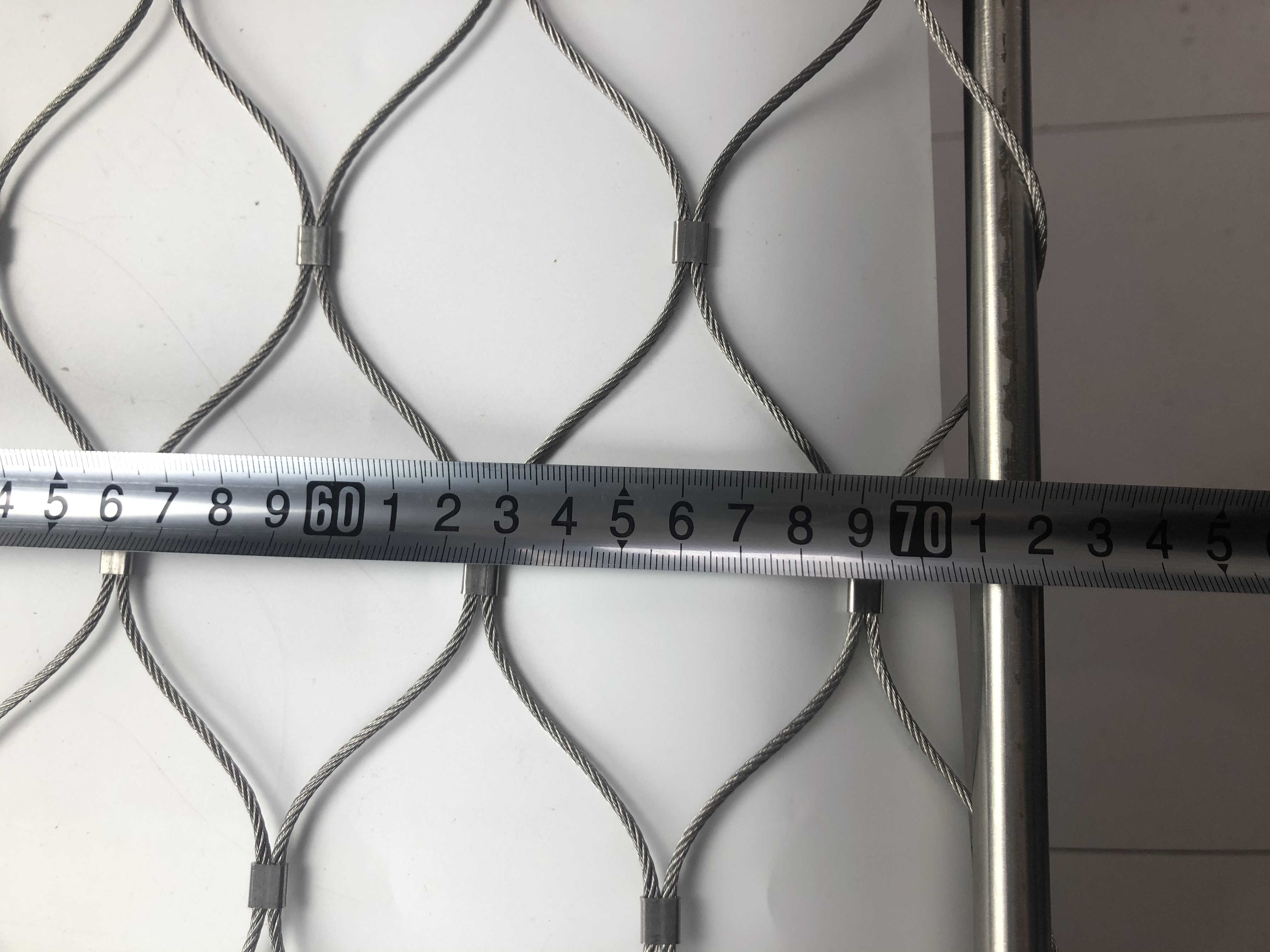 3mm Stainless Steel Rope Wire Mesh 7*7 1*7 X Tend Kontted Type