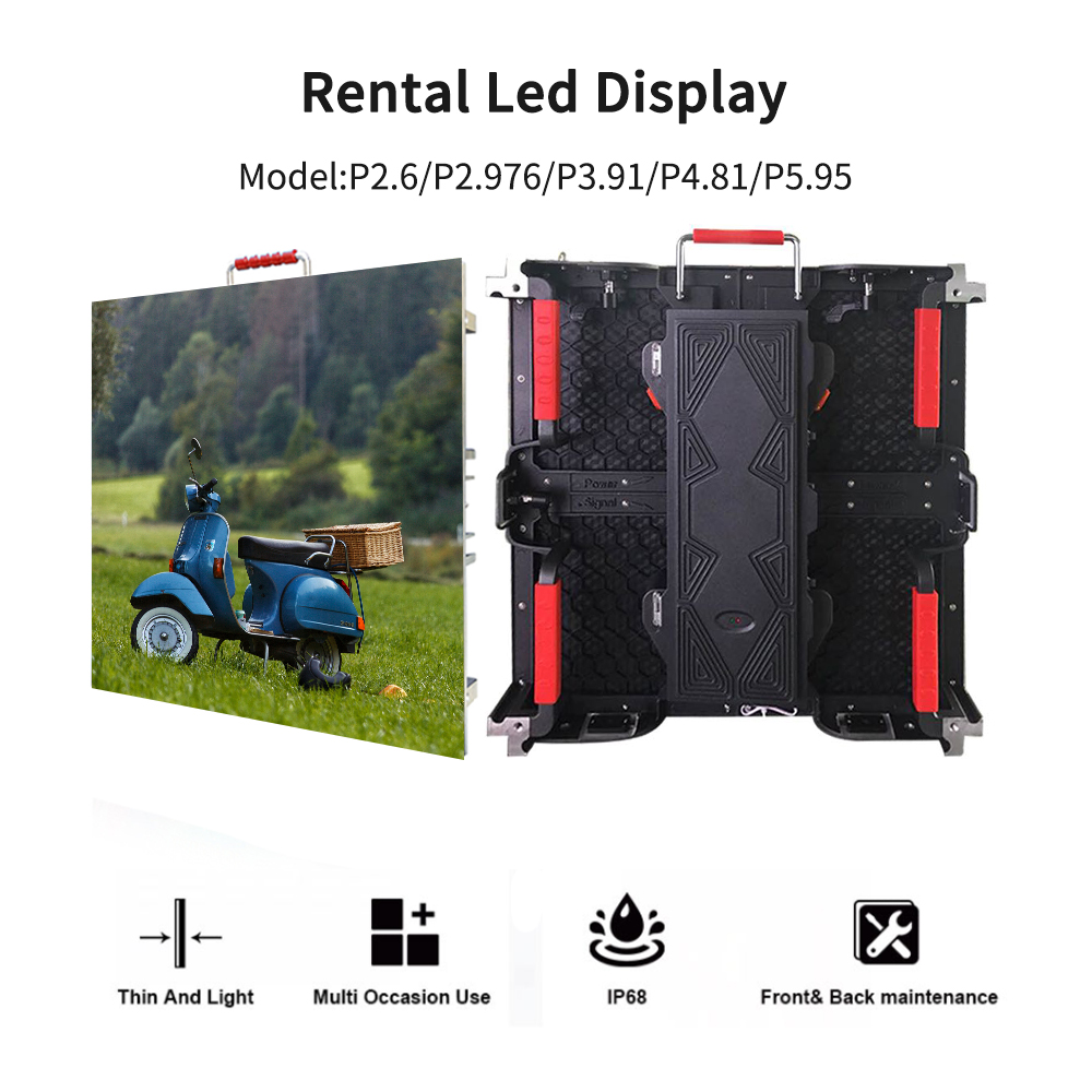 Indoor Rental LED Display 500*500/500*1000mm Perfect for Mega Stage Show LED Video Wall Module Screen