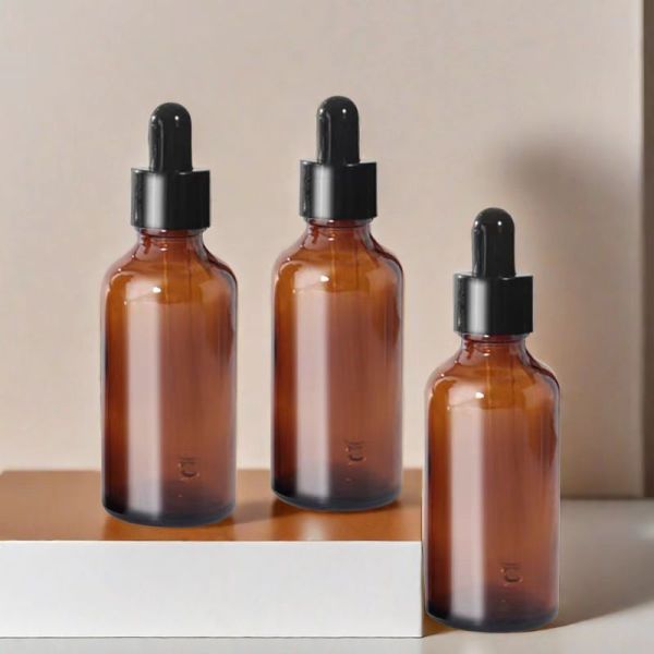 Brwon 10ml Glass Dropper Bottle For CBD liquids And Essential Oils