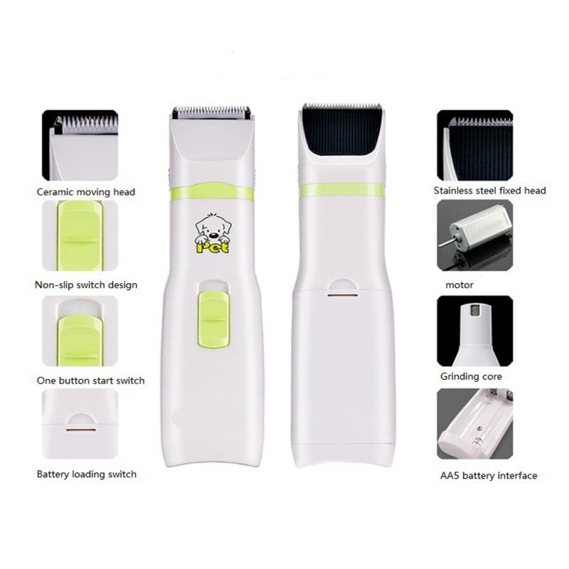 Eco Friendly Pet Hair Clippers & Trimmers / Pet Haircut Machine Non Toxic Safe