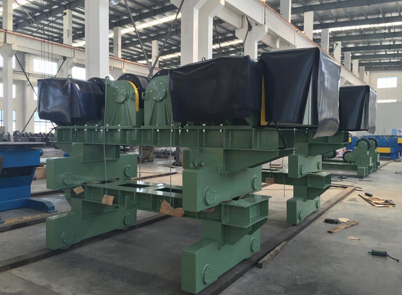 Shot Blasting Painting Double Used Turning Roll 200T Steel Tube Tower