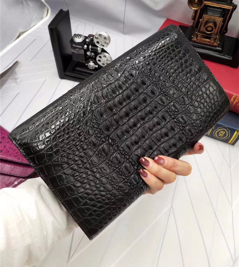 Fashion Genuine Crocodile Skin Female Women Small Envelop Purse Real Alligator Leather Ladies Single Cross Shoulder Bag