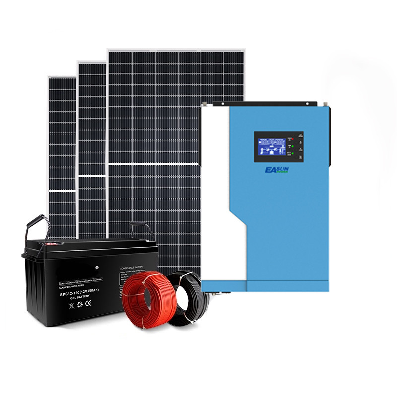 Mppt Hybrid Off Grid Solar Power System 3500w Solar Panel And Battery System
