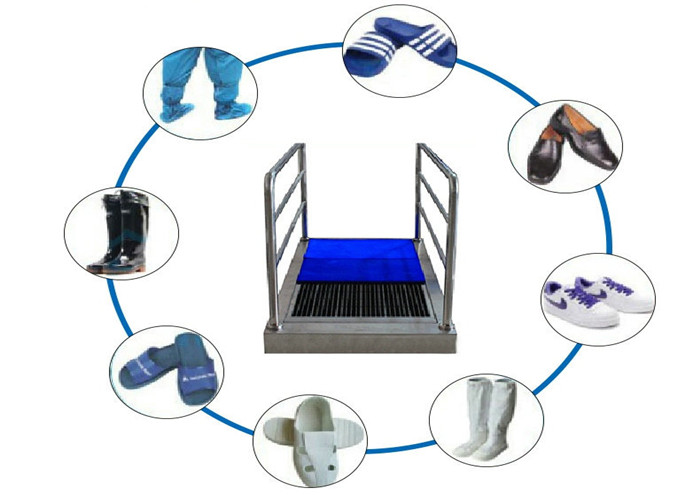 Automatic Water Brushing AC 220V 1.8m Sole Cleaning Machine
