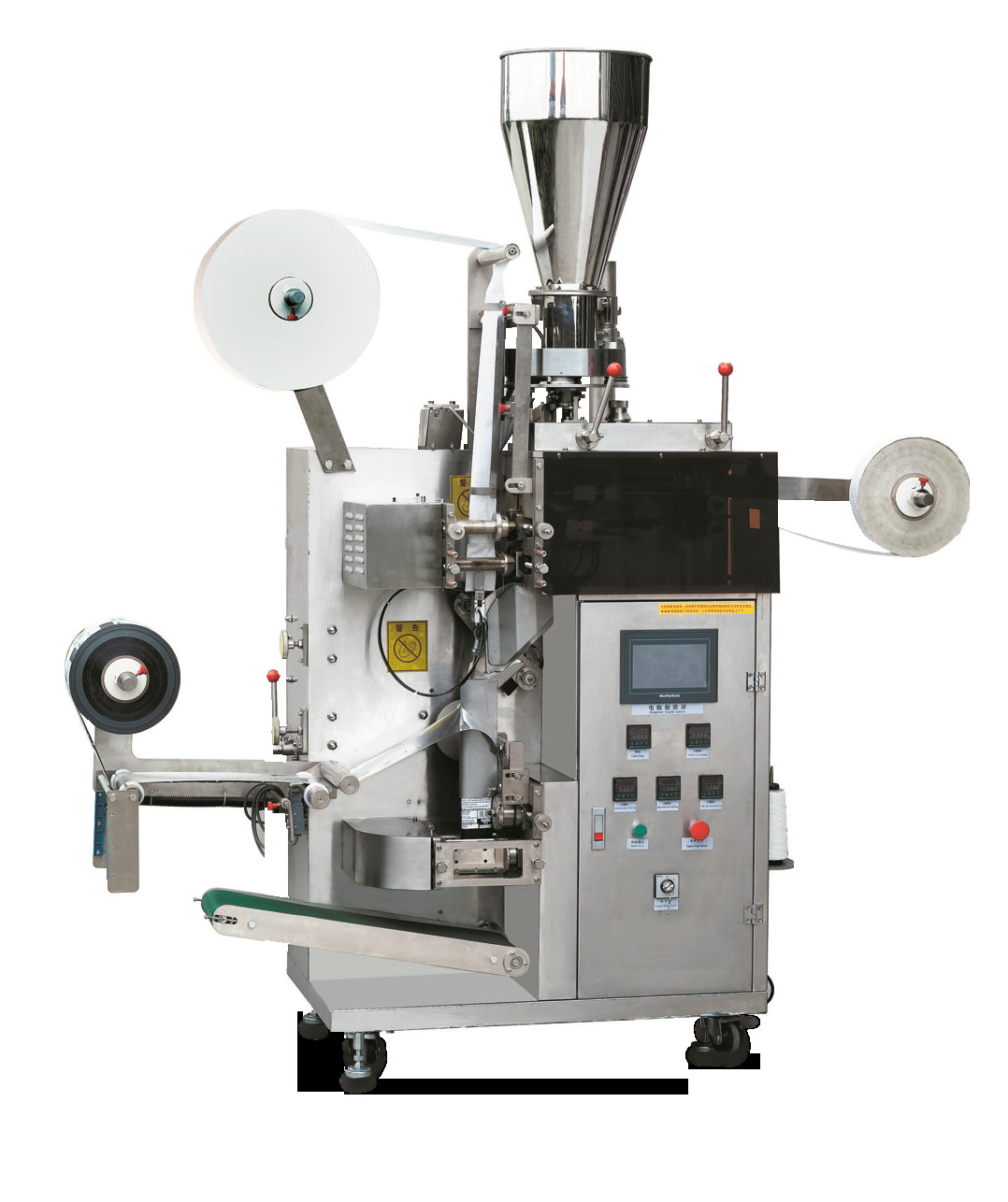 Small Granule Tea Bag Filling And Sealing Machine With Automatic Measuring Cups