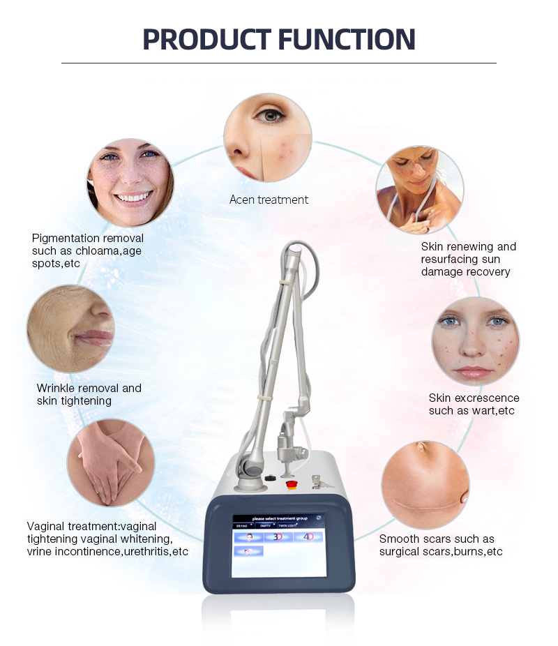 Wrinkle Removal CO2 Fractional Laser Machine Portable 4D Facial Beauty Spa Equipment