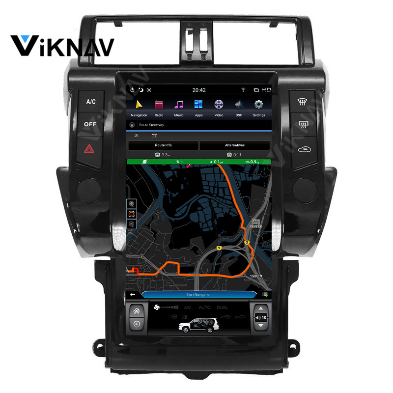 13.6 Inch Double Din Android Head Unit For TOYOTA Land Cruiser Prado