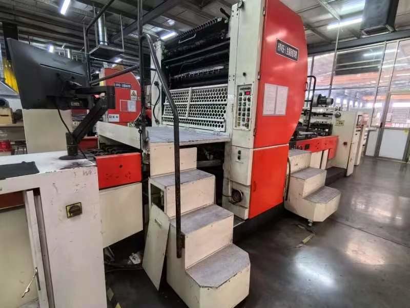 45 Inch Huayu Single Color Printing Machine With Fulin UV Oven And Automatic Stacker