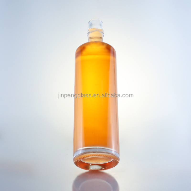 750 ml Sealing Type Cork Extra Flint Chinese Beverage Glass Packing Bottles For Vodka