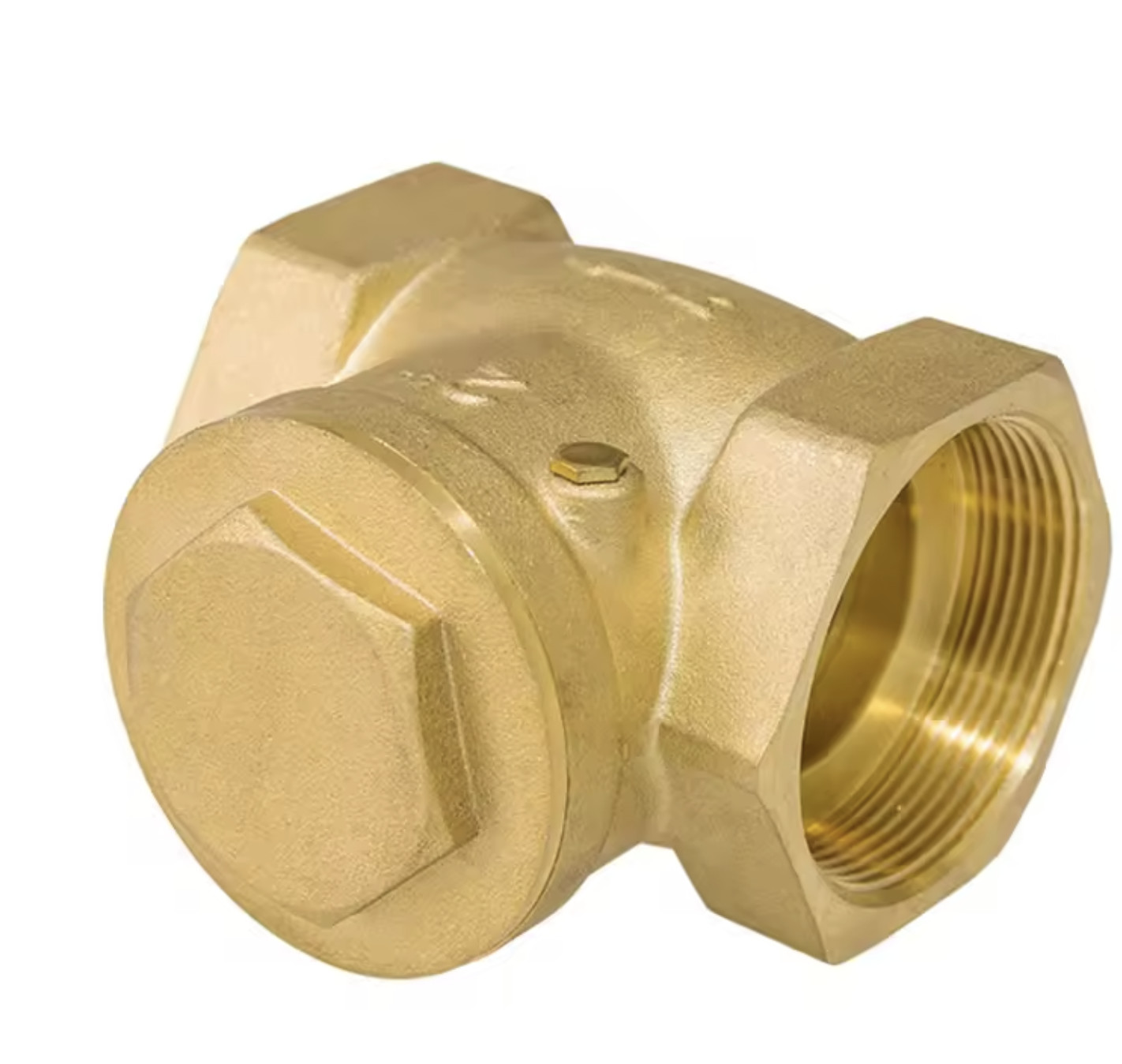 Screwed Thread Swing Check Valve One-way Check Valve DN15-25 Forged Brass Stop Check Valve with 1 PSI Cracking Pressure
