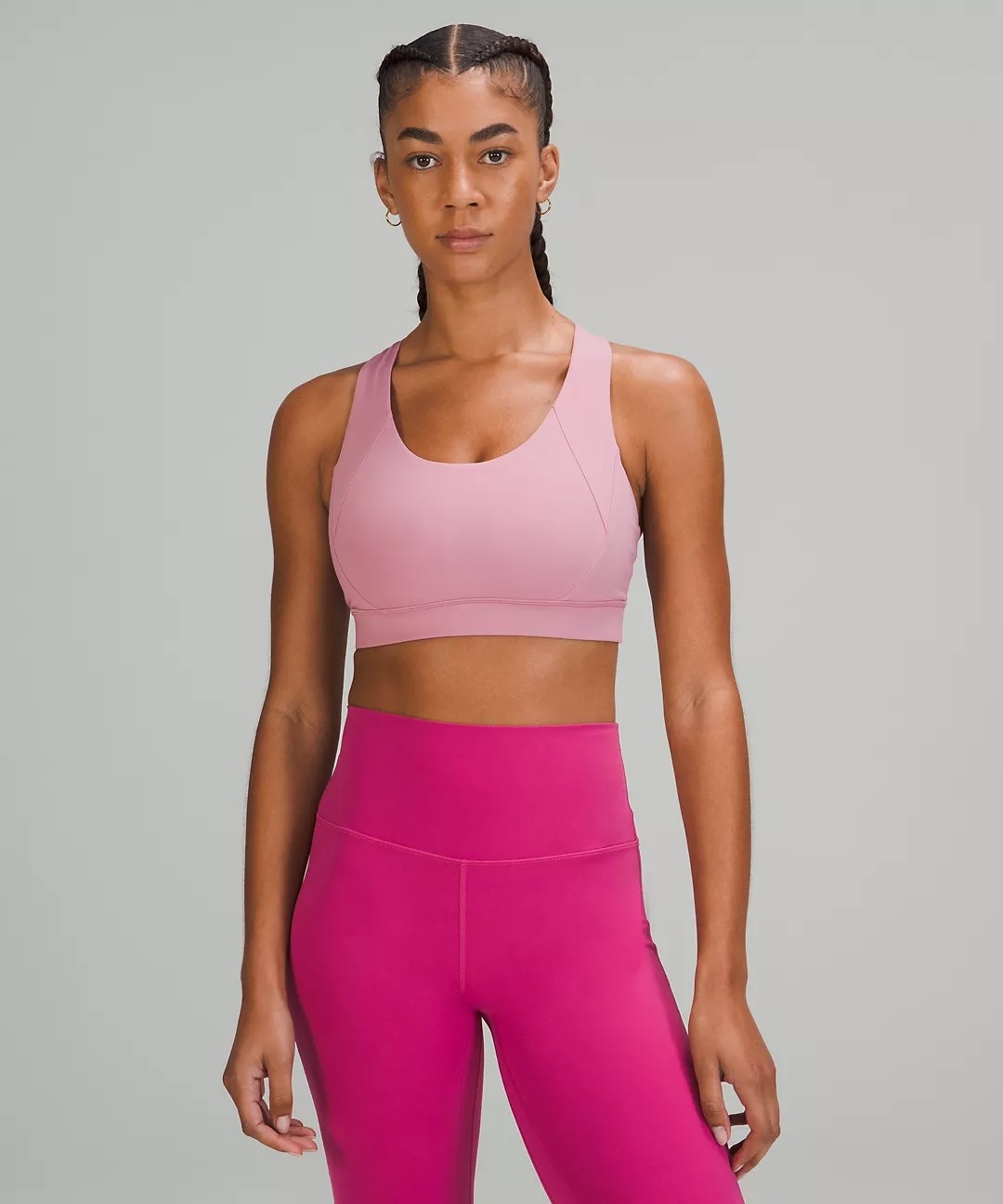 Padded Criss Cross Back Sports Bra Elasticity Material XS-5XL Size
