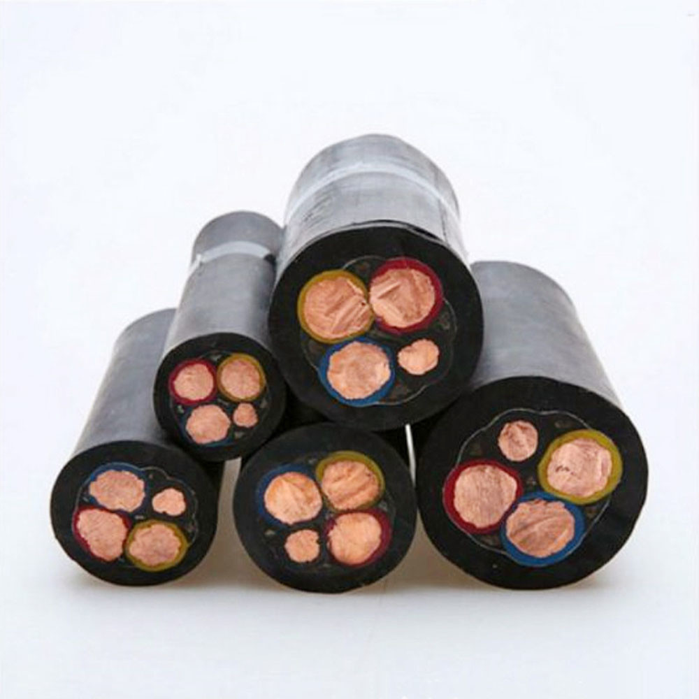 Antiwear 750V Rubber Electrical Wire , Mildewproof Tough Sheath Cable