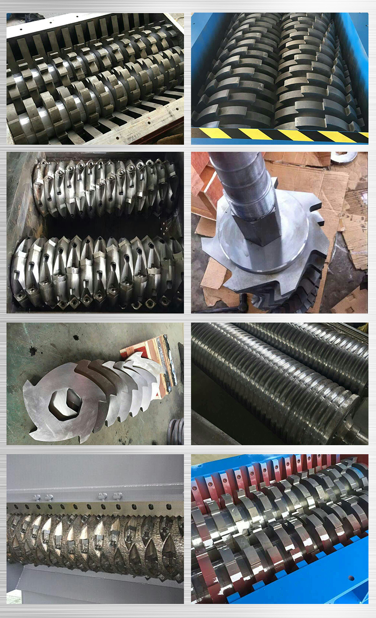Guangzhou factory price for two shaft shredders / granulator for battery and various scarp waste
