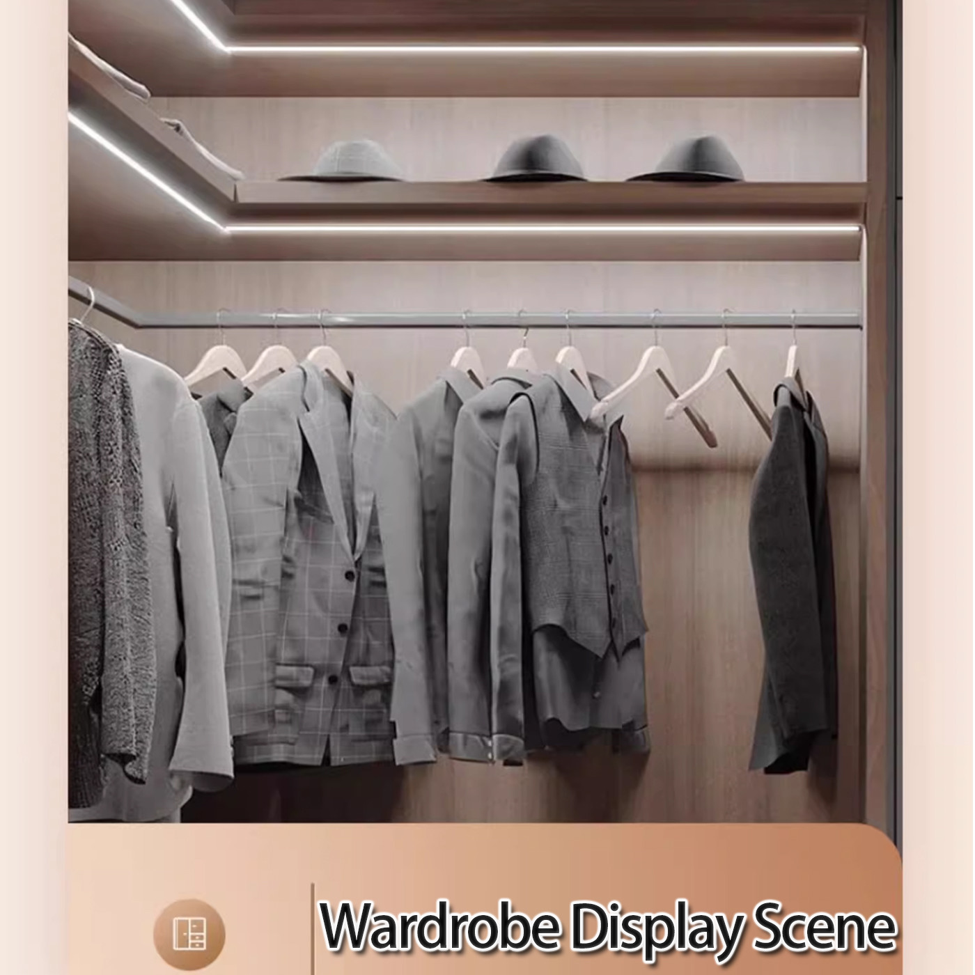 LED Embedded Wine Cabinet Light Strips And Other 45-Degree Oblique Light Trough Products