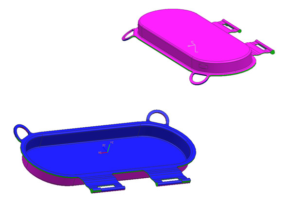 5 Gallon PP copolymer Precision Injection Mould Paint Lid , Door , Seal Retainer and Hinge Block