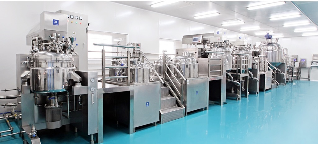 3000L Vacuum Cosmetic Emulsifier Mixer With Homogenizer