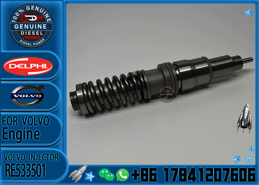 China Supplier Factory Direct Volvo Engine Common Rail Injector 33800-84400 Re533501 Re533608 Se501959 Injector