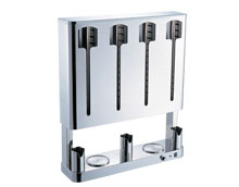 Stainless Steel Electric Commercial Buffet Equipment 3 Section Cup Warmer