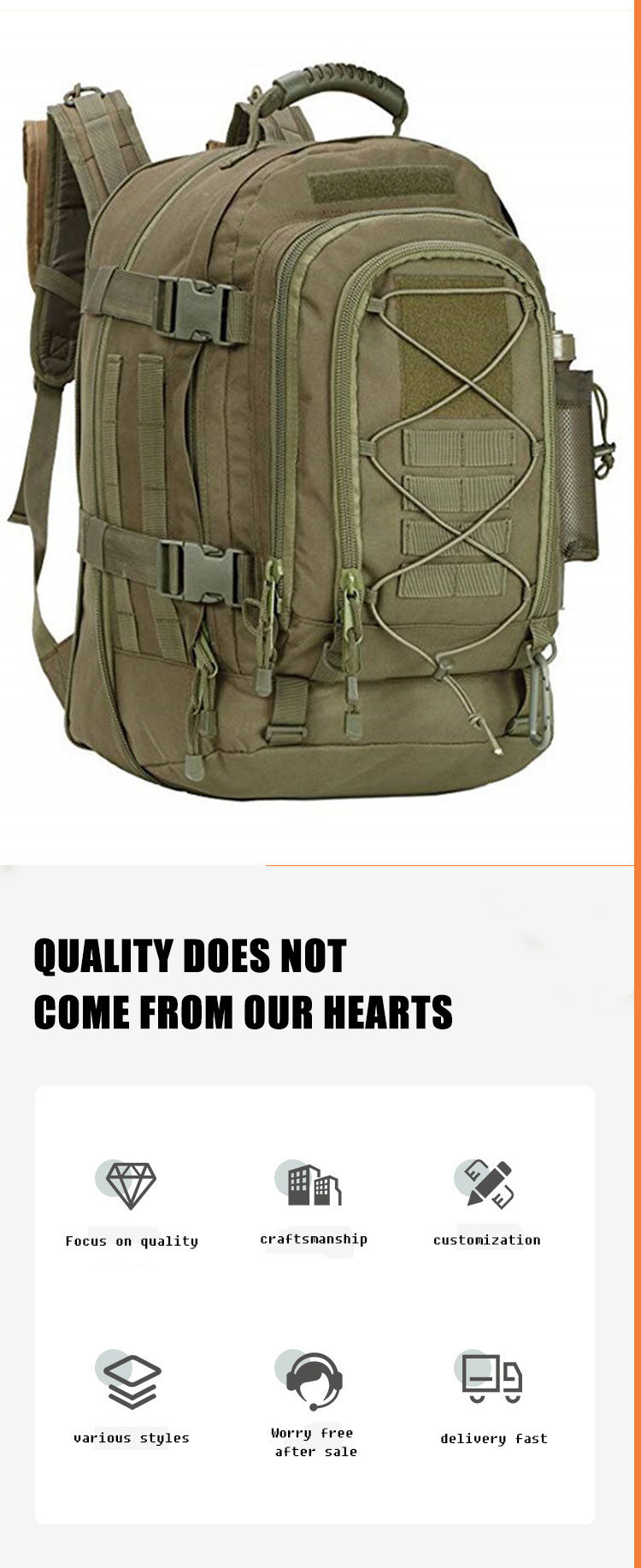 Custom Logo Outdoor Sports Backpacks Hiking Biking Bag Large Capacity Multi Color