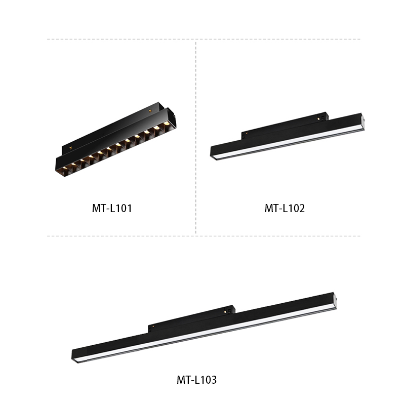Dc 48v Contemporary Track Lighting , 4 Wire Magnetic Stylish Track Lighting