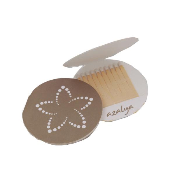 Custom Name Logo Printing Creative Cosmetic Shaped Wooden White Tip Matches