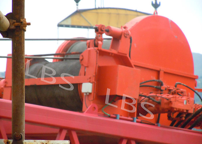 50ton High Power Winch With Spooling Device Hydraulic Grooved Drum