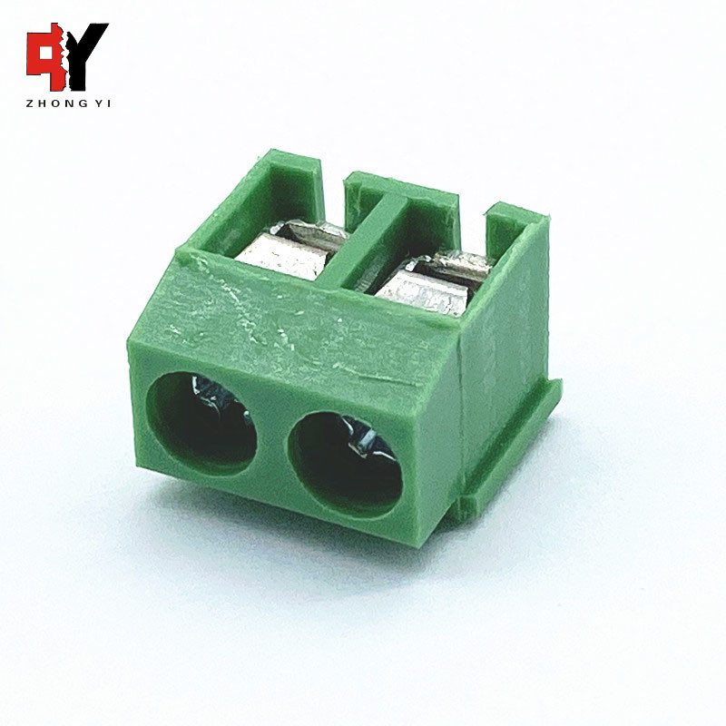 5.0mm Pitch 2P Brass Cage Screw Terminal Wire Connectors