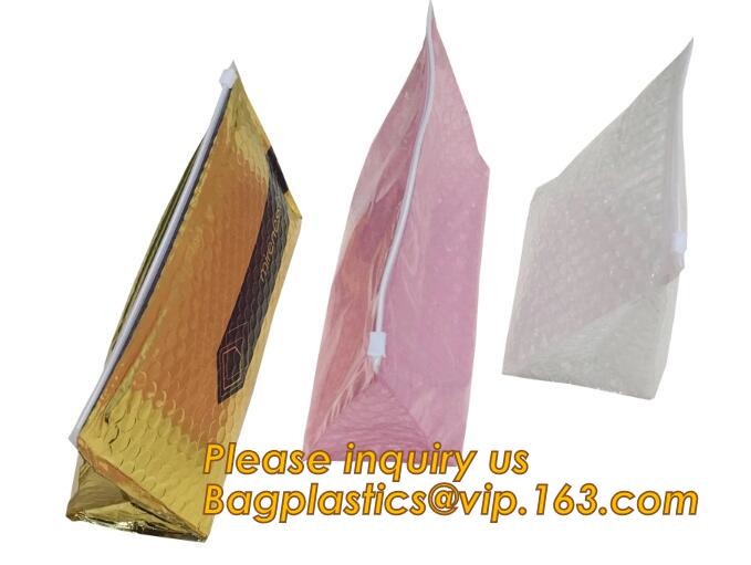 Cosmetic Slider Zip lockkk Bubble Bags Bubble Slide Pouch,Zip lockkk esd bubble bag bubble packaging wrap cosmetic pouch slide