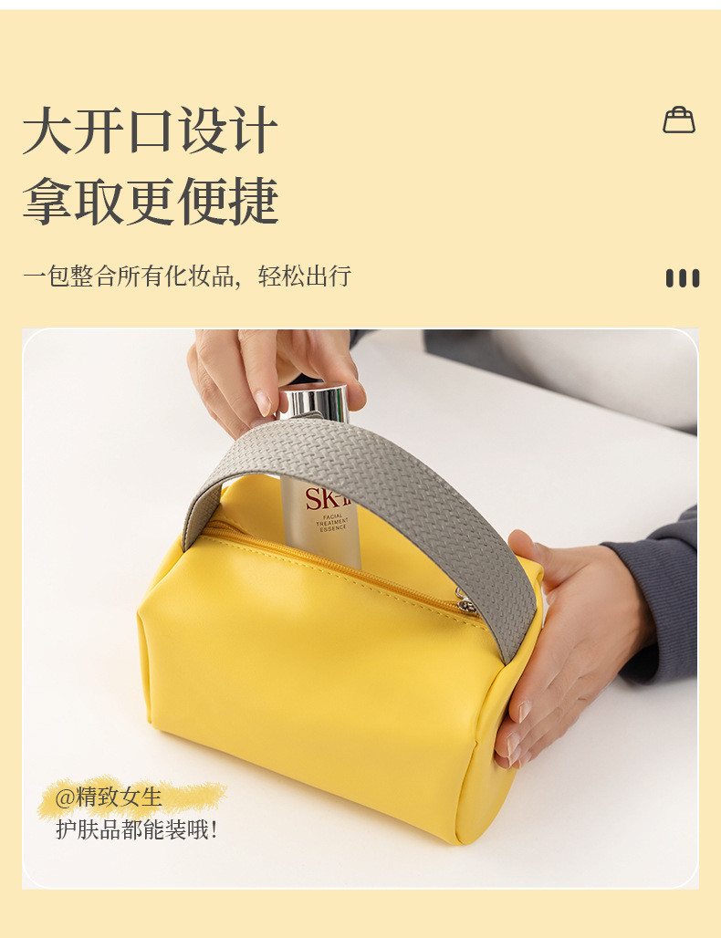 NEW PORTABLE MAKEUP BAG LARGE CAPACITY CANDY COLOR TRAVEL PORTABLE TOILETRY BAG SUNDRIES ORGANIZE MAKEUP STORAGE BAG