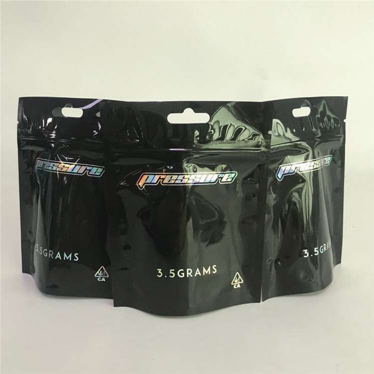 Child Proof Cannabiss Matte Aluminum Foil Mylar Bags