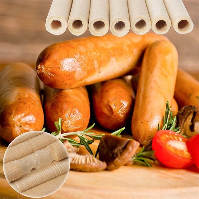 Artificial Printed Food Sausage Casing Sausage Cover Plastic