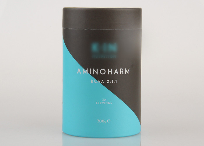 Custom Printing Logo Paper Cans Packaging , Cardboard Paper Tube For Tea Packaging
