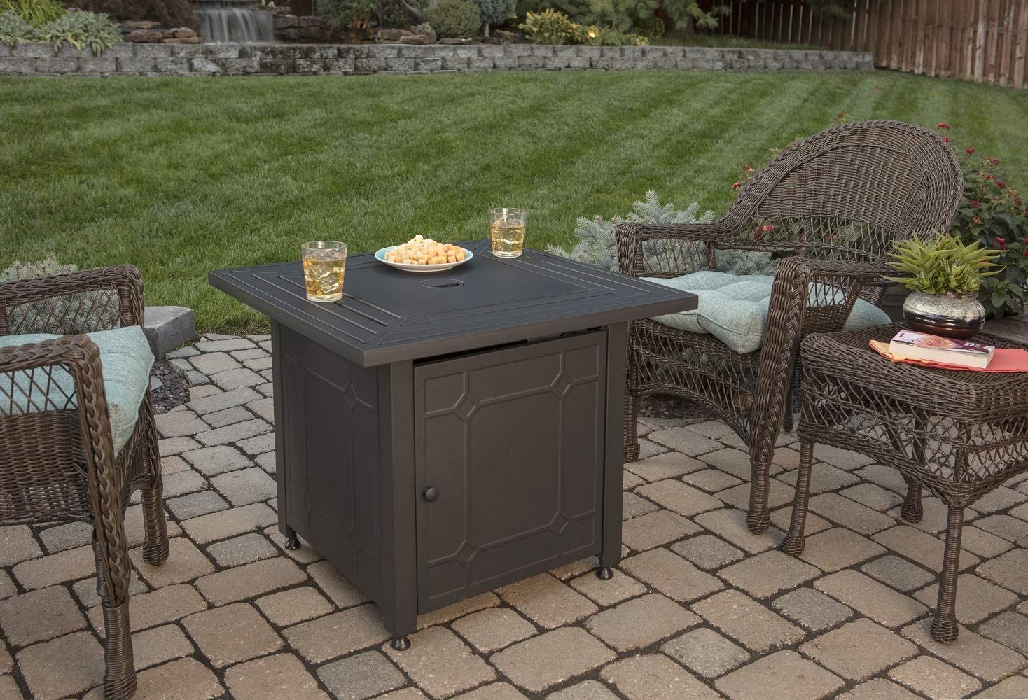 Oil Surface Bronze Customized Size Outdoor Modern Fire Pit For All - Season