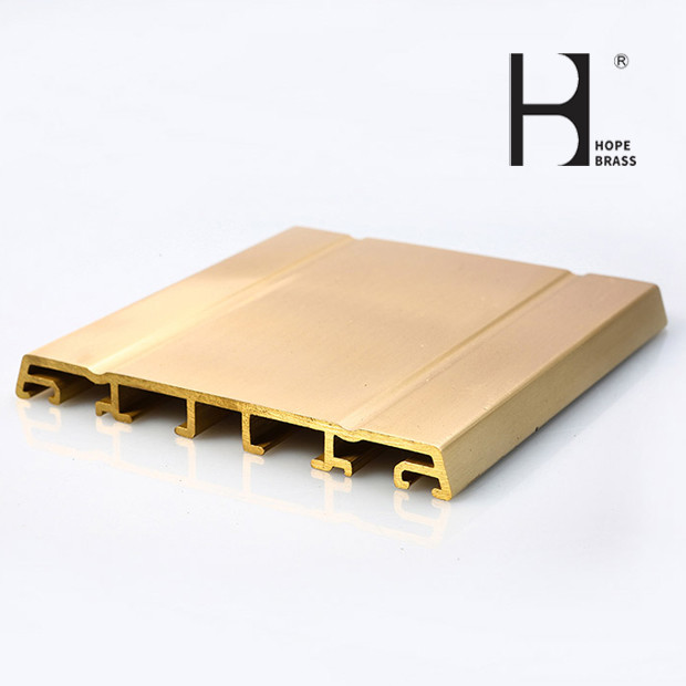 Rustproof C38500 Brass Extrusions And Profile Sections For Door Frame