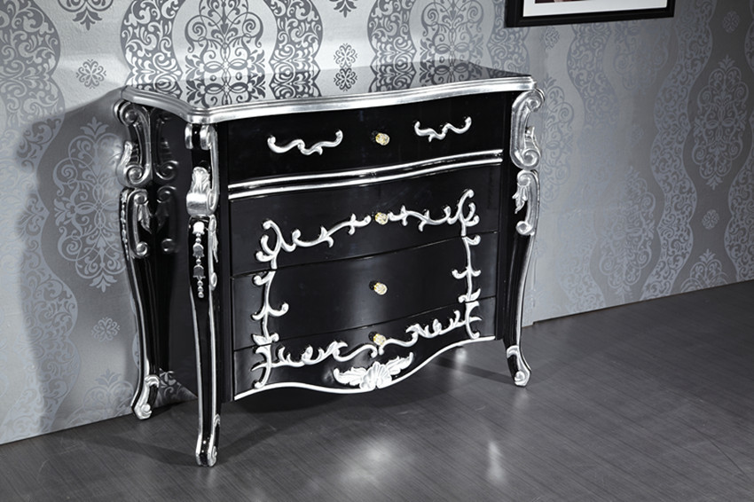 Living Room TV Decorative Painted Wooden Cabinets Antique Traditional Lockers 1200mm