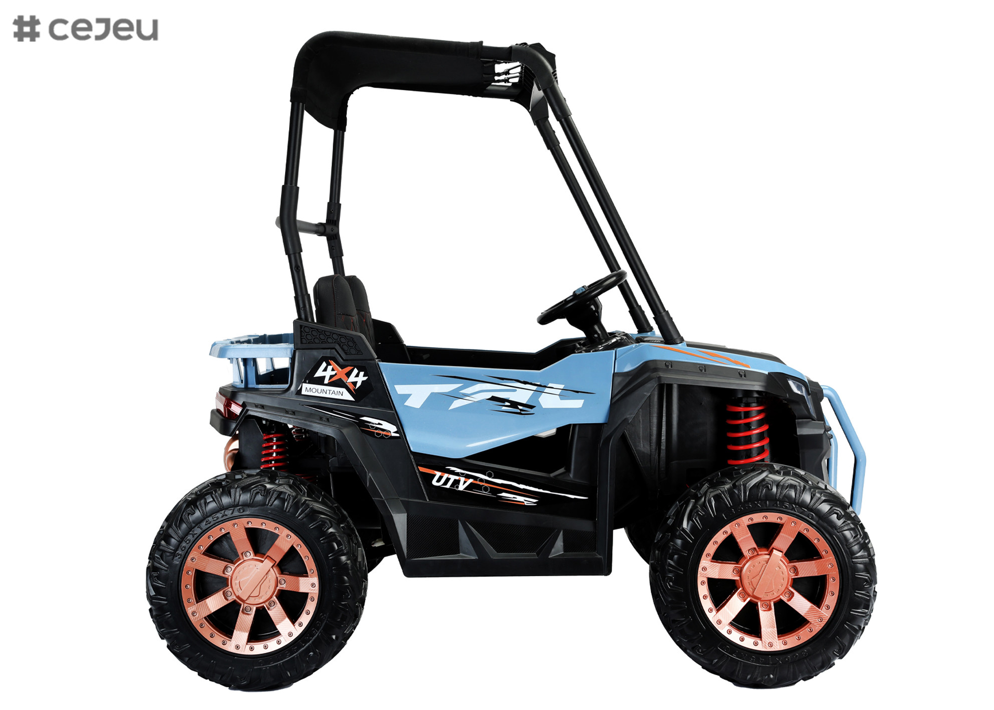Powered Ride-On UTV with Ceiling,Kids Ride on Truck, Children Electric Ride on Car Parent Remote Control