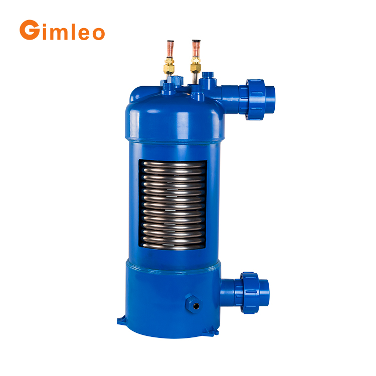 17KG Titanium PVC Heat Exchanger Condenser For Inverter Swimming Pool Heater Heat Pump MHTA-15