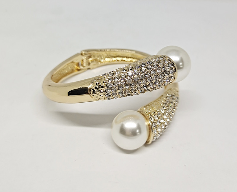 Crystal Bracelet Bangle for Women Gold Silver Color Wedding Bracelets & Bangles Jewelry Gift