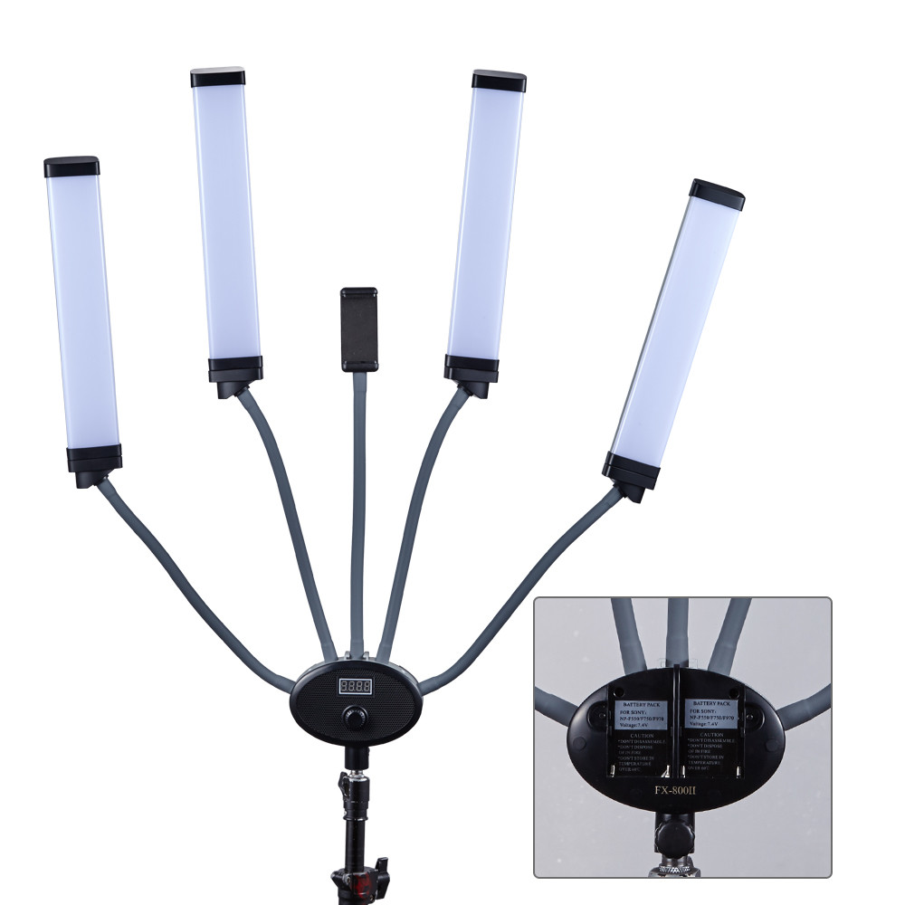 48w 96w Double Arms LED Fill Light Bicolor Eyelash Extension Beauty Lash Lamp For Live Streaming