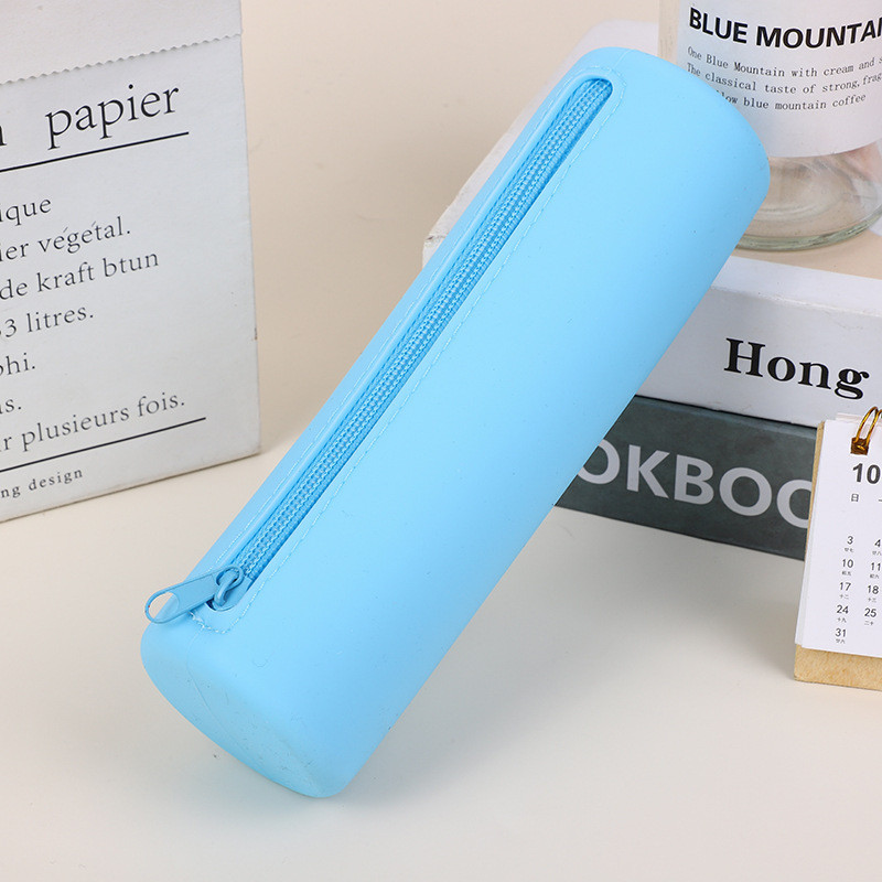 Stylish Silicone Pencil Pouch Portable and Waterproof Pen Bag for Office Supplies