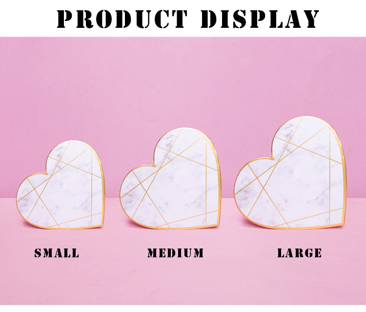 Heart Shaped Custom Cardboard Gift Packaging Box Pantone Color