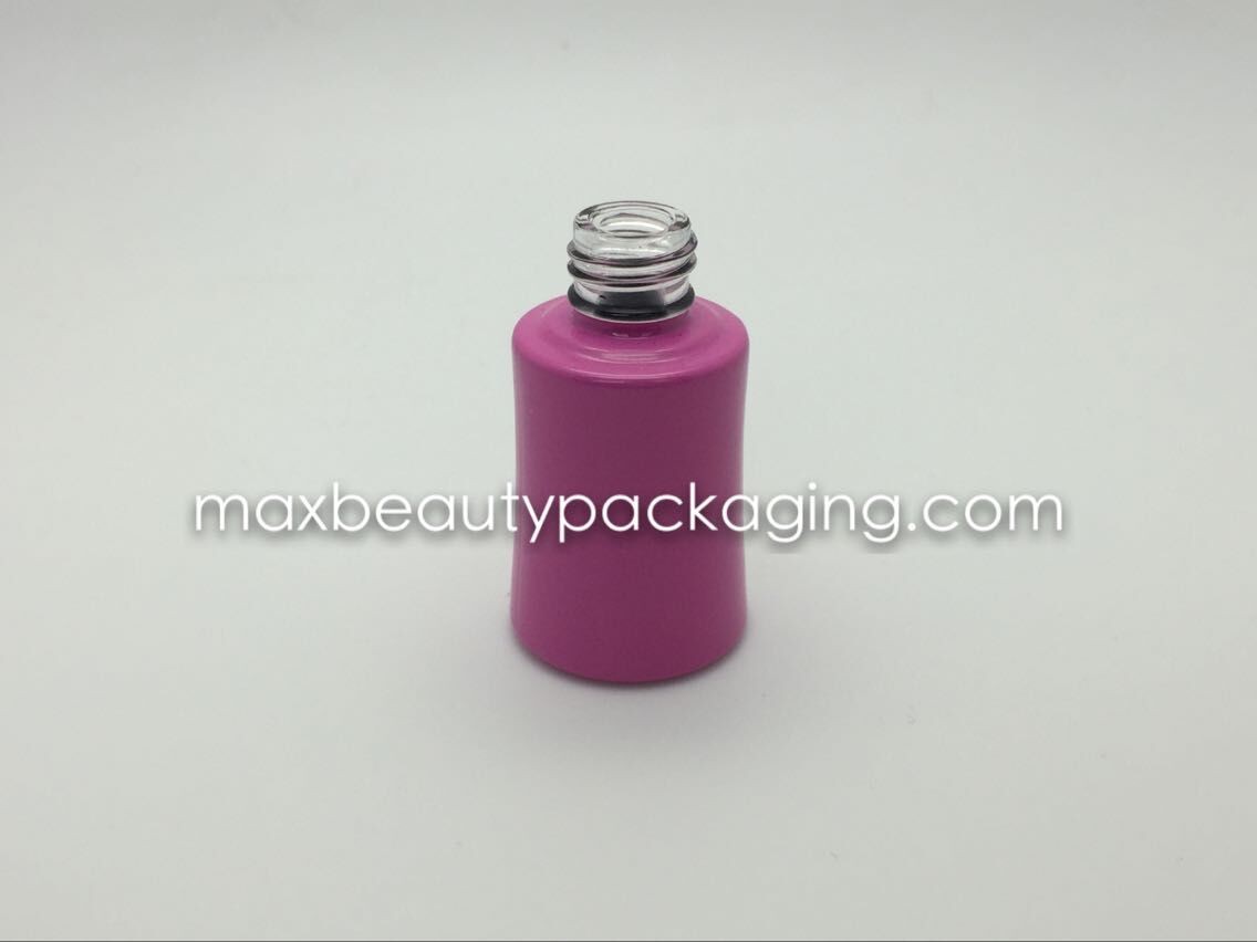 powder coating gel polish bottle double coating different color gel polish bottle nail polish packaging cap and brush