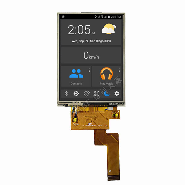 IPS QVGA TFT LCD Display 240x320 With Resistive Touch 2.4" Inch